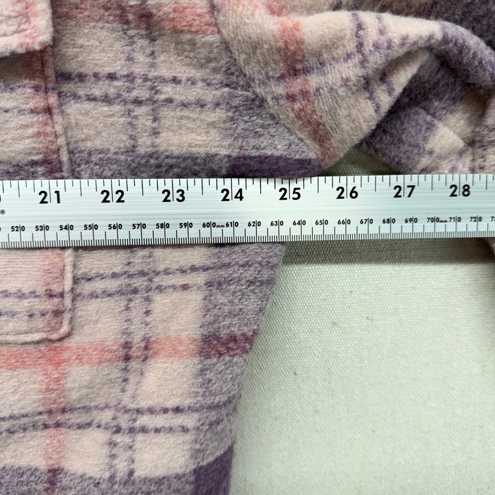 Universal Thread Purple Plaid Shacket Womens M Button Front Shirt Jacket NWT New - Picture 16 of 16
